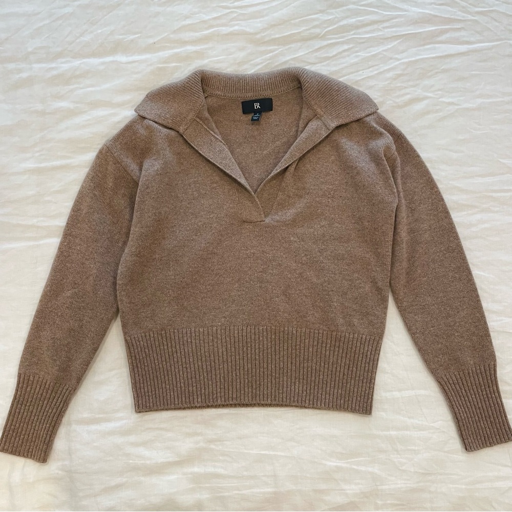 Banana Republic Luna Cashmere Sweater Polo